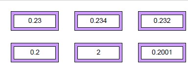 Start by putting the lilac numbers in order, now slot in the green and blue numbers, continue until all the numbers are placed in ascending order.